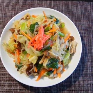 小松菜と野菜たっぷり皿うどん